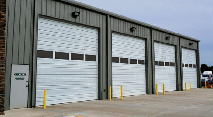 Commercial door installation