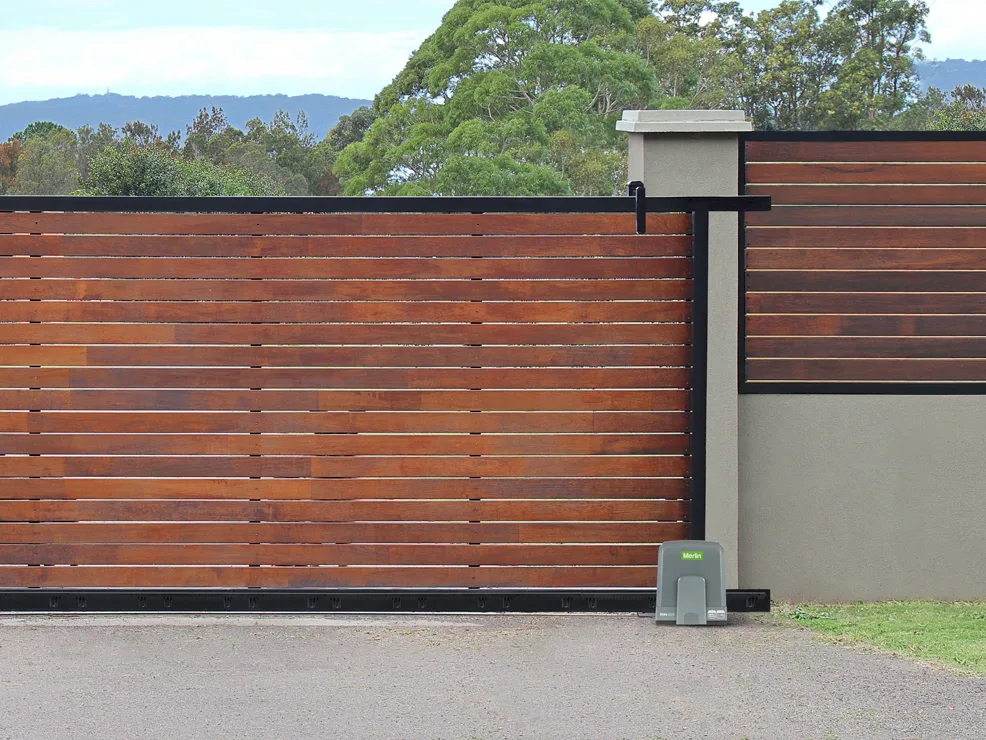 Electric gate installation